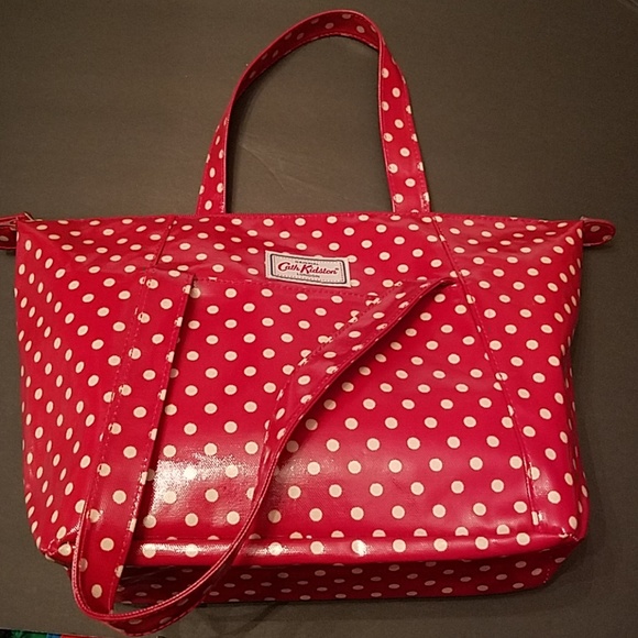 cath kidston red polka dot bag